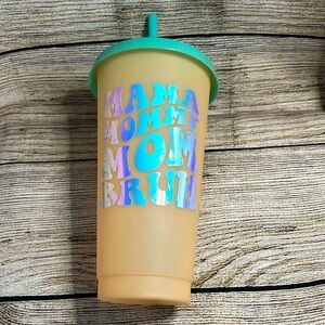 TAL 24oz COLOR CHANGING TUMBLER - Mama mommy mom Bruh